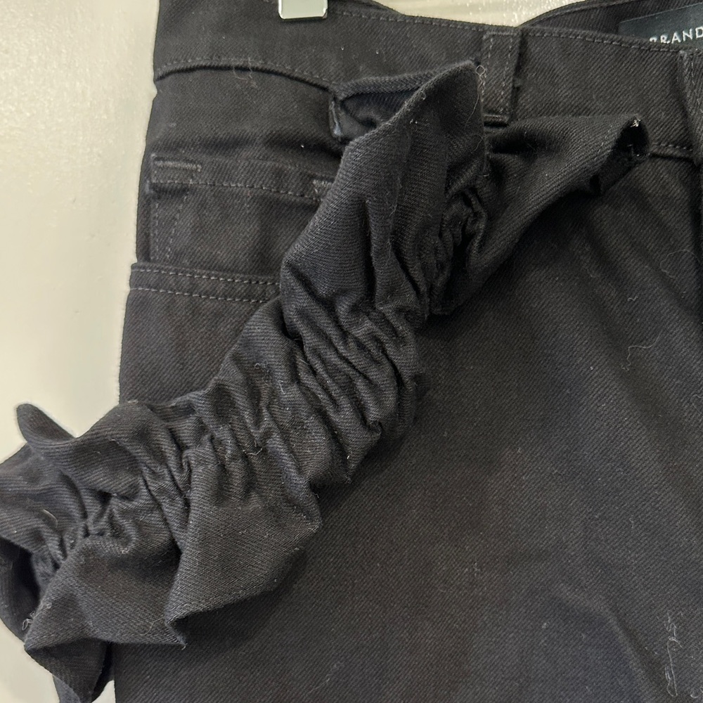 J Brand x Simone Rocha black ruffle denim - Picture 5 of 6